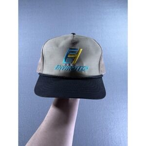 VTG Headliner By Vernon Envirotech Hat Cap Snap Back Mens One Size Beige Black